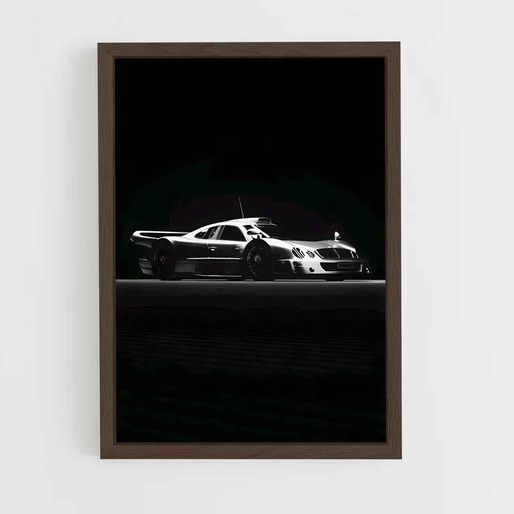 Poster Nocturne Mécanique – affiche Mercedes (vue 5)